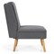 Velvet Accent Chair with Rubber Wood Legs and Ergonomic Backrest Perfect for Any Room